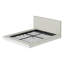 Cadre de lit flottant pour grand lit moderne avec tête de lit rembourrée, base de lattes en métal à profil bas, cadre rembourré anti-collision, aucun sommier requis pour la chambre à coucher