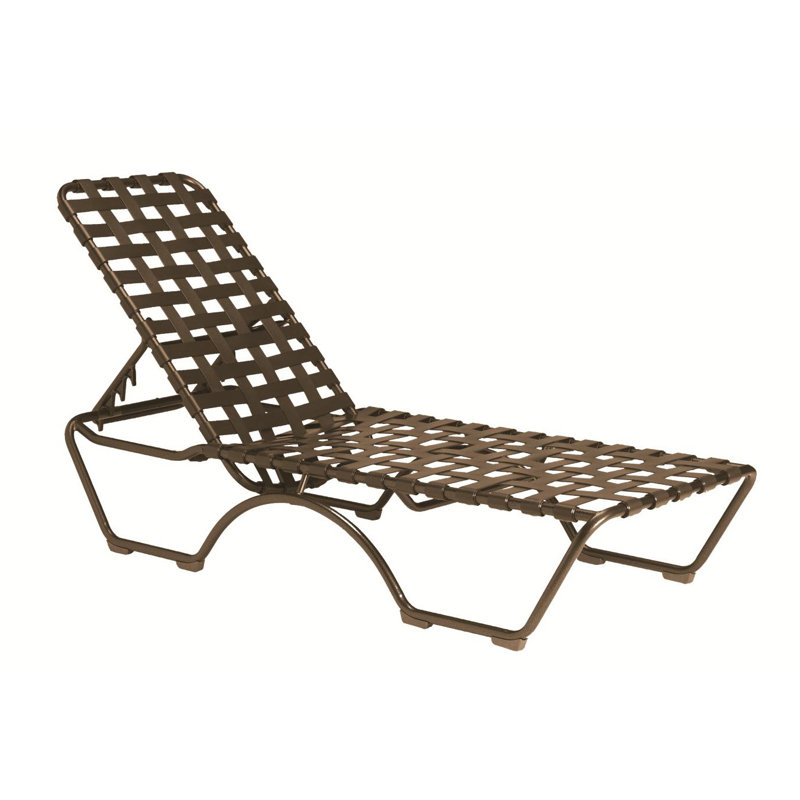 Kahana Outdoor Chaise Lounge, Greco Vinyl, Shell