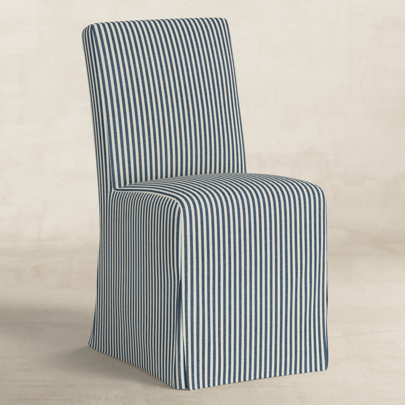 Lindy Dining Chair, Denim Striped