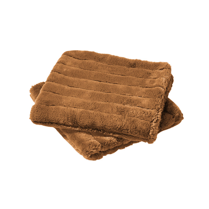 Super Mink Polyester Zip Pillow Cover, Honey Ginger