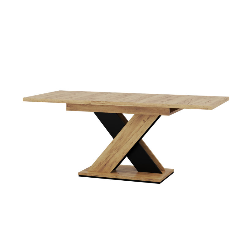 Alamea Extendable table with 1 insert 40 cm (140-180 cm) X-leg shape