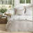 -piece Neutral Bedding Sets, Soft Polyester Material, Modern Striped Design For Full Beds