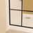 Framed Glass Shower Screen With 34 Inch Width And 72 Inch Height, 1/4 Inch 6Mm Silk-Printed Tempered Glass, Matte Black Aluminum Frame, Support Bar, And Reversible Installation, Shower Door-123698823