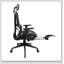 Chaise de bureau inclinable ergonomique en filet avec support lombaire et repose-pieds Techni Mobile-860217905