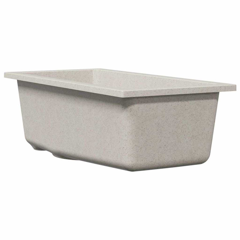 Kitchen Sink Granite, 14cm H  x 21cm W  x 44cm D, Beige
