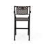 Outdoor 28.5" Seat Height - Aluminum Frame, Black, Traditional Scroll Design, Mesh Pattern, , Assembly Needed   Of 2 28.50" Style With Rust , Use, Handmade Details