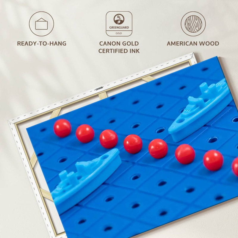 Senne Battleship Board Game, 8" H x 12" W