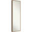 Miroir de porte non biseauté, cadre brun Alberto - miroir pleine longueur, miroir mural-230497652