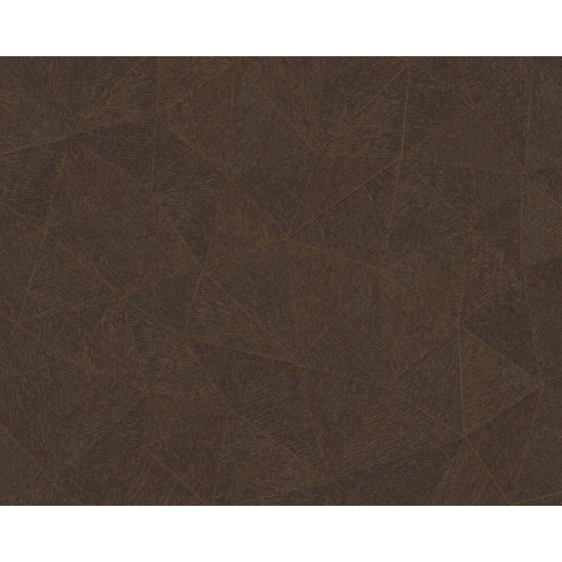 Oradell Geometric Double Roll, Dark Brown