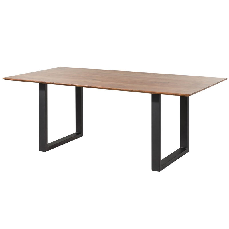 Dining Table, H76 x L220 x W100cm, Natural, Anthracite
