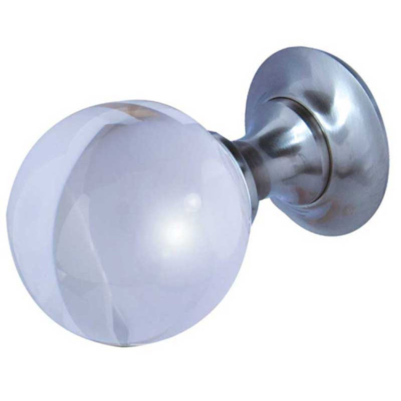 Passage Knobset, Satin Nickel