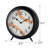 Round Analog Wood Quartz Baseball Softball Tabletop Clock