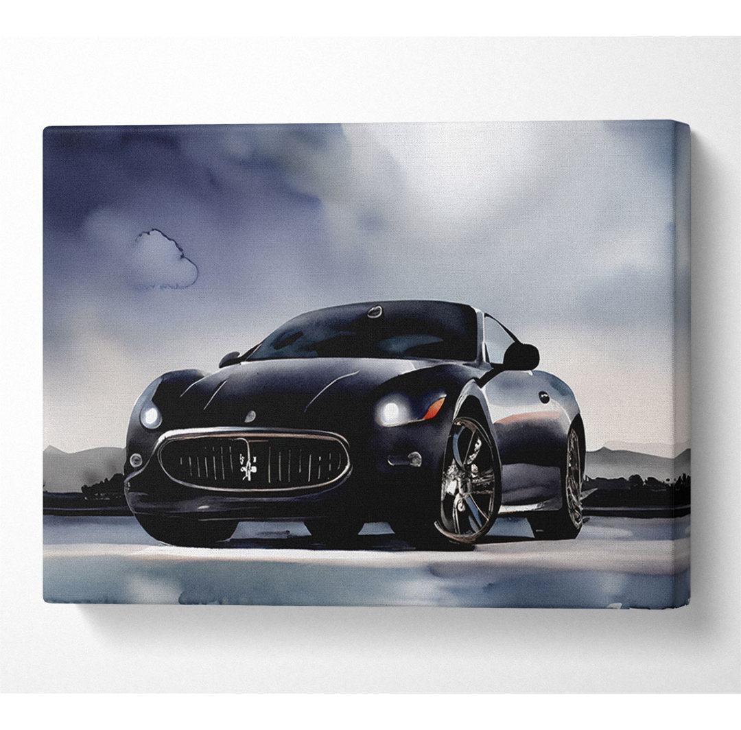 Maserati Black Beauty - Kunstdrucke auf Leinwand