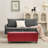 Demingo 41" Upholstered Contemporary Rectangular Storage Ottoman with Safety Hinge, Red-1305292113