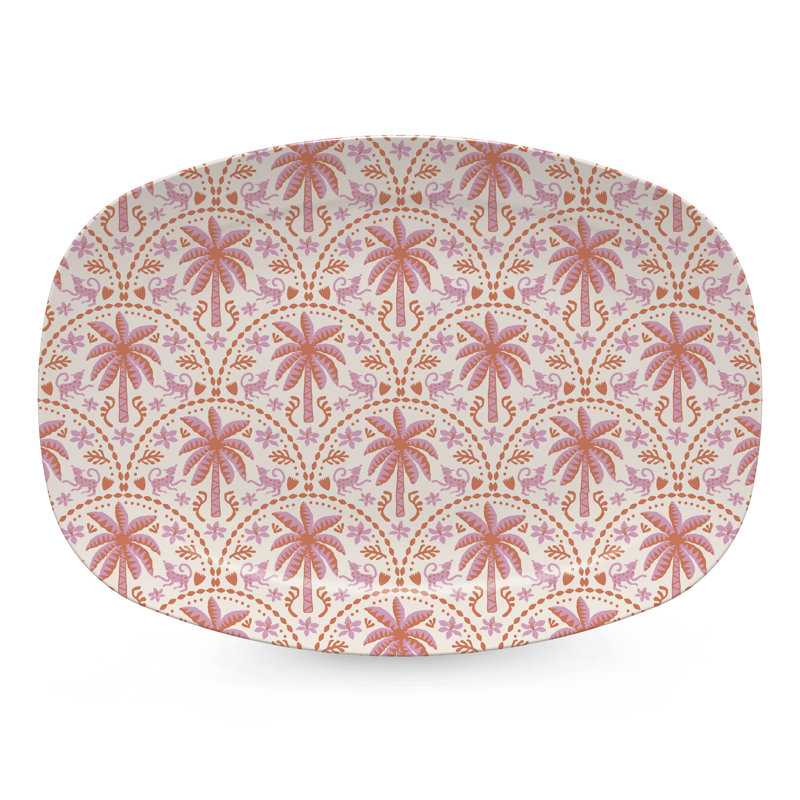 Pink Palms Platter