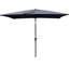 Parasol extérieur de 2,74 m x 1,83 m, toile rectangulaire avec manivelle et inclinaison, structure stable et étanche pour piscine et jardin (1,83 m x 2,74 m).