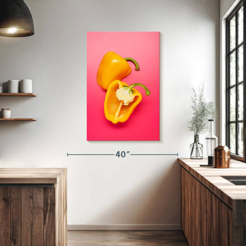 Yarlin Yellow Bell Pepper, 39" H x 26" W