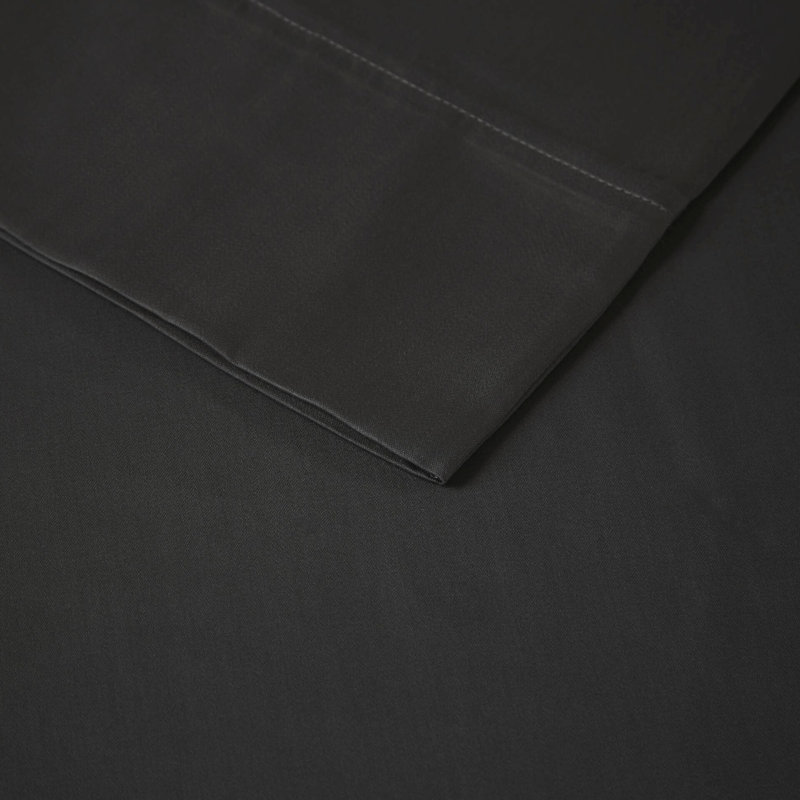 Ensemble de draps 4 pièces très grand - mélange de coton, froissé, tissé, froissé