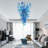 5 - Light Glass Tiered Chandelier
