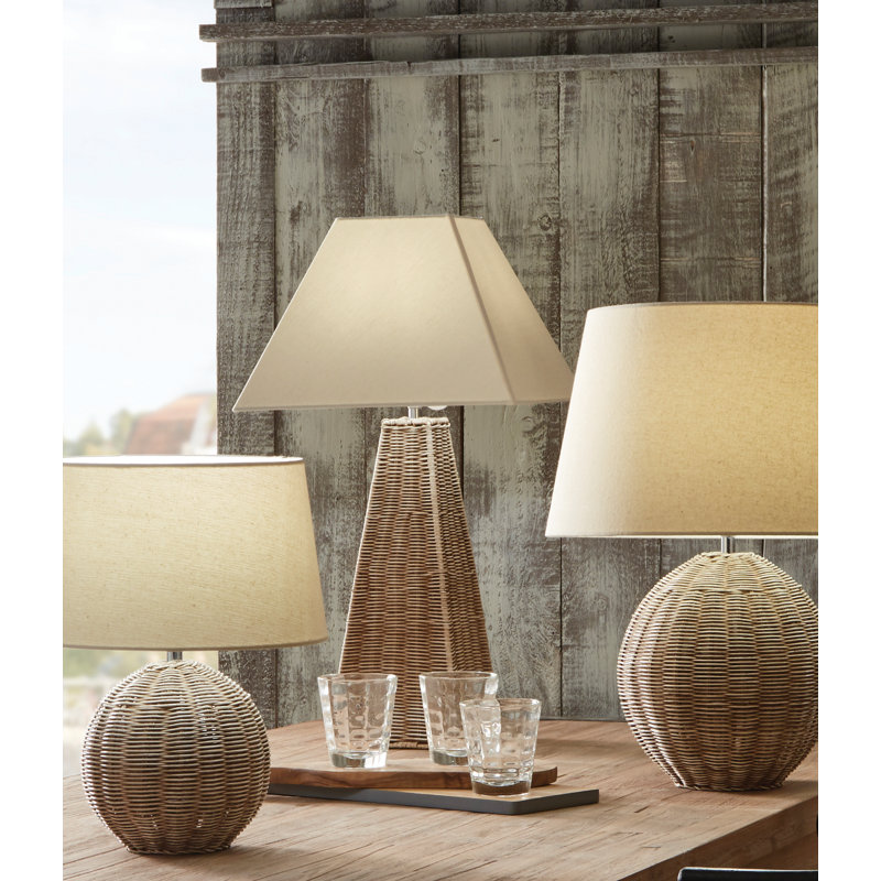 Deborah Wicker/Rattan Table Lamp