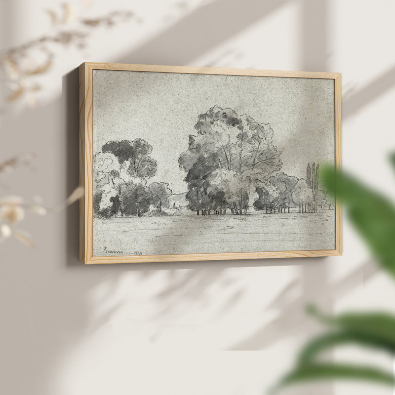 Paysages rétro-XIXe, reproduction encadrée, H 16 po x l 20 po, Naturel