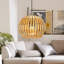 25cm H Bamboo Pendant Shade in Brown