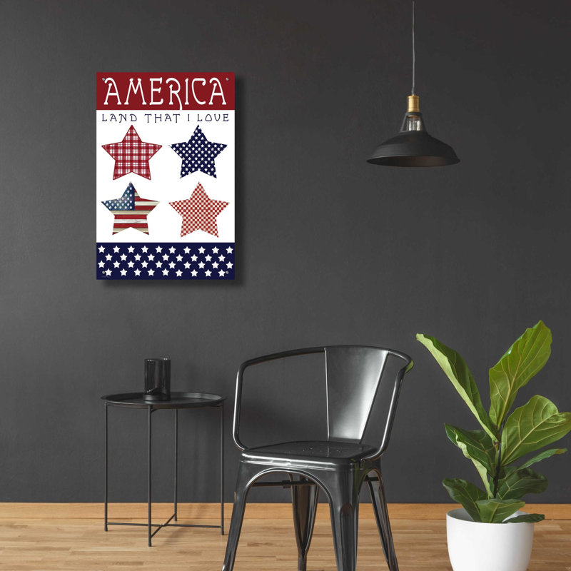 «Stars of America» par Cindy Jacobs, art mural en verre acrylique, H 36 po x l 24 po x P 0,2 po
