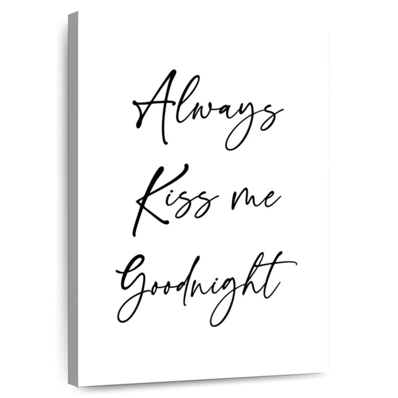 Kema Kiss Me Goodnight Wall Sign, 39" H x 26" W