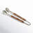 Treviso Bamboo and Nickel Ice Tong