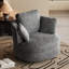 Fauteuil demi-tonneau pivotant à 360 ° l 40,5 po, fauteuil club chenille, fauteuil de loisirs-117279877