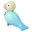 Figurine en bois Kay Bojesen Joy Story Bird, H 6,1 po, turquoise