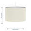 Cotton Round Pendant Shade ( Uno ) in White-1870910280