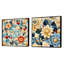 Hilderbrand - Ensemble de 2 collages carrés botaniques abstraits-101849814-101849815