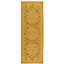 Hand-Knotted High-Quality Gold and Beige Runner