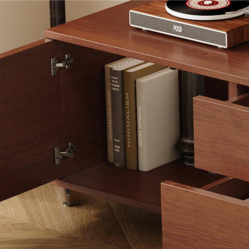 Meuble télé moderne, simple et tendance, Brun noyer