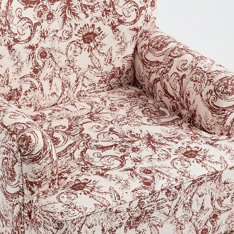 Fauteuil Glenetta Iliana, Chenille orange