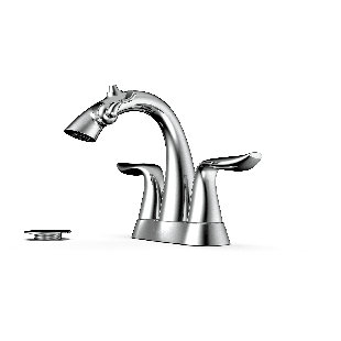 Da Vinci Centerset Bathroom Fountain Faucet with Drain Assembly
