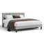 Velvet Upholstered Platform Bed with Headboard-114297180
