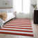 Premium Machine Washable Cerrito AMF528 Red Rug