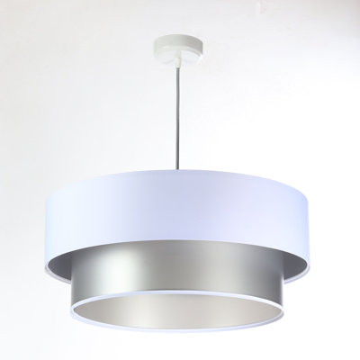 Shandra 1 - Light Black Drum Pendant