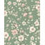 Vintage Wallpaper Floral Peel And Stick Green Wall Mural