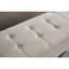 Banc repose-pieds 59 po avec rangement en tissu beige