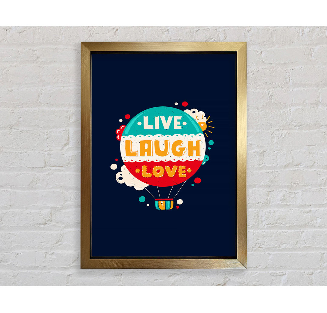 Live Laugh Love 4 - Einzelne Bilderrahmen Kunstdrucke