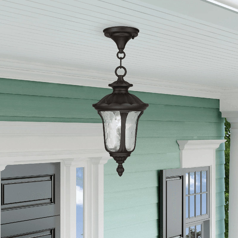 Courteau Outdoor Pendant, Bronze, 12"