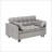 Modern Velvet Loveseat Futon Sofa with Reclining Backrest, Toss Pillows, Pockets, and Convertible Sleeper Function for Living Room