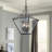 4-Light Lantern Pendant with Clear Glass