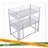 Metal Twin Size Triple Bunk Bed, Silver