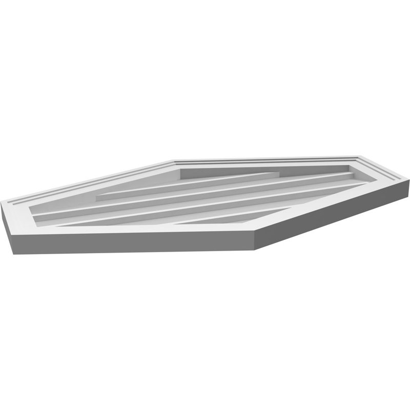 Ventilé vertical à pignon vertical 4/12 po, H 18 po x l 32 po x P 1,5 po