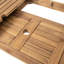 Table de salle à manger en bois avec option extensible - couleur naturelle, P 36,24 po x l 63,91 po, H 30,47 po, table d'appoint gracieuse, profondeur de 35,5 po, largeur de 63 po, hauteur de 30,47 po