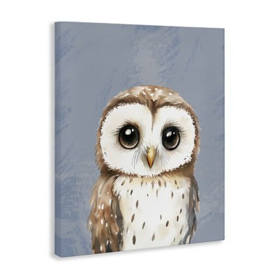Toile Sweet Woodland Owl, conception par Christine Simpson Art